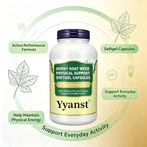 Gélules de soutien physique à base de plantes Horny Goat Weed – Complément énergétique quotidien pour l'activité et la nutrition – Marque privée OEM - Product Image 5