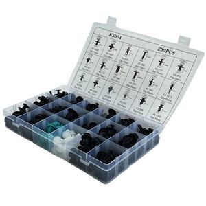 299 + 45pcs הסיטונאי ניילון קליפים \ סירטוני רכב ערכת מסמרת חתוך מגוון רחב פלסטיק אוניברסלי bumper קליפים - Product Image 1