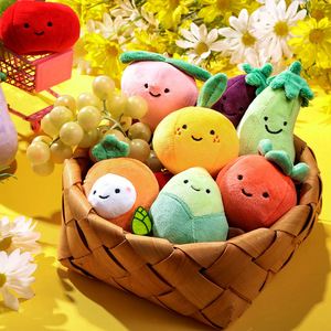 Peluche de Fruta, Naranja de Simulación, Muñeco Pequeño Adorable para Bebés, Venta al por Mayor, Juguete para Niños, para Bodas, de Poliéster y Algodón PP - Product Image 1