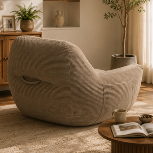 Sofá Puff Gigante Moderno de Espuma Viscoelástica, Sofá Puff Acogedor de Una Plaza con Funda de Tela para Uso en Hoteles y Villas - Product Image 2