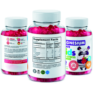 Supplément de magnésium gommes calmantes pour enfants antistress gommes de magnésium pour un meilleur sommeil - Product Image 3