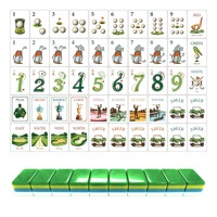 Mahjong Automatique de Luxe Moderne Portable, 2 Couches, 32mm, Bleu Vert, Style Américain/Occidental, pour Divertissement Familial Haut de Gamme