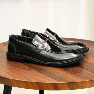 Chaussures décontractées pour hommes de haute qualité au design classique, chaussures en cuir décontractées pour affaires, cuir brillant, hauteur accrue, automne, imperméables - Product Image 5