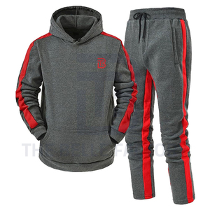 Pakistan's Custom Solid Color 100% Cotton Fleece Pullover Hoodie and Trouser Tracksuit Set for Men <b>Winter</b> Wholesale - Product Image 1