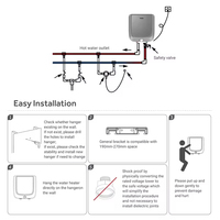 Nuevo Calentador de Agua Eléctrico de 10L con Tanque de Almacenamiento, Personalizable, para Uso Doméstico y Hotelero, de Plástico, Eficiente Energéticamente