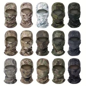 Cagoule de camouflage intégrale pour homme, protection solaire, pour <span class=keywords><strong>ski</strong></span>, vélo, cyclisme, avec un seul trou, séchage rapide, en maille - Product Image 2