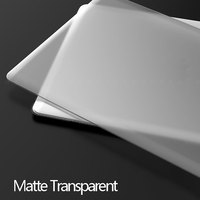 Étui rigide mat en PC pour MacBook Pro 13/14/15/16 et MacBook Air 13/11