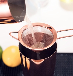 CAMOL FACTORY Premium Custom 11 Stück Edelstahl Barkeeper Kit Gewichtete Boston Cocktail Shaker Herstellung <span class=keywords><strong>Set</strong></span> Rosé<span class=keywords><strong>gold</strong></span> - Product Image 4