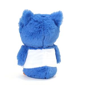 Peluche Gufo Personalizzato con Logo, Gufo <span class=keywords><strong>Blu</strong></span> Imbottito con Maglietta Stampata, Regalo Promozionale Mascotte - Product Image 2