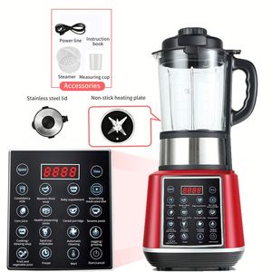Mixeur chauffant numérique multifonctionnel 1,75 L en verre avec moteur en cuivre pur haute puissance, robot culinaire de comptoir pour soupes et lait de soja - Product Image 3