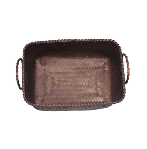 Gran oferta, jacinto de agua tejido a mano, cesta de almacenamiento rectangular Vintage ecológica, multifunción, utilizada para almacenar alimentos o Hotel en casa - Product Image 2