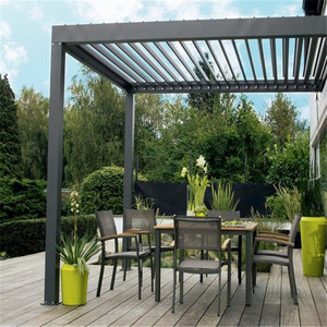 Gazebo de aluminio resistente al agua, pérgola bioclimática motorizada con persiana <span class=keywords><strong>para</strong></span> <span class=keywords><strong>techo</strong></span> - Product Image 3