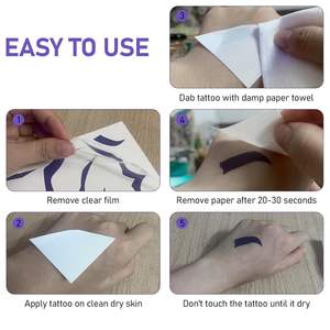 Rumi Kpop Boy Group tatuajes temporales púrpura conjunto de cuerpo completo Rumi patrones tatuajes pegatinas Waterpro para fiesta de Cosplay de Halloween - Product Image 6