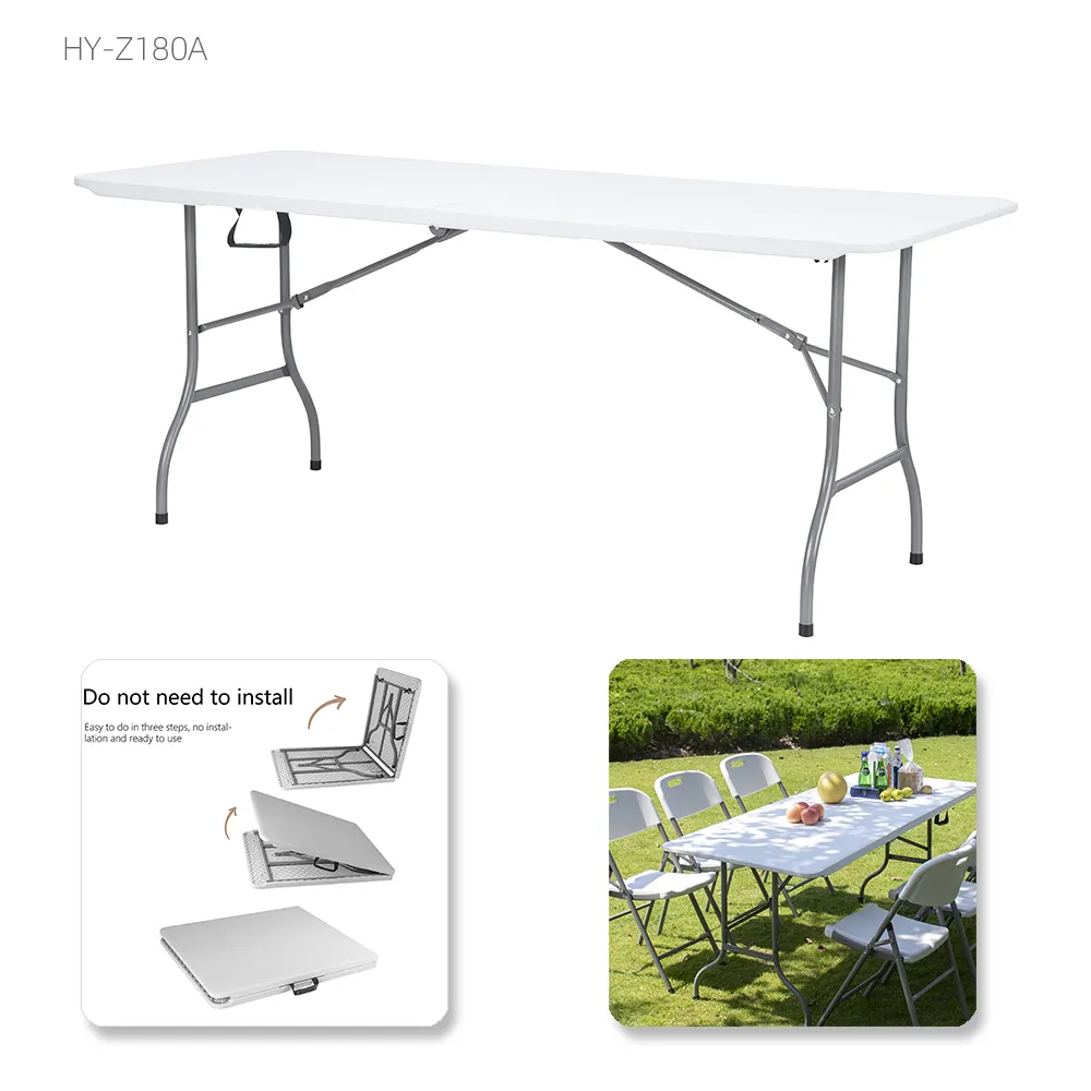 6 Stoelen Set 10 Zits Multifunctionele Lift Acryl Ontwerp Plastic Vouwen Eetkamer Tafel En Stoelen Plateaus Para Fiestas