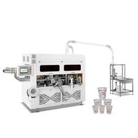 Machine à fabriquer des gobelets en papier à revêtement PE simple et double haute vitesse 180S pour café, crème glacée, yaourt, jus, gobelets en papier jetables