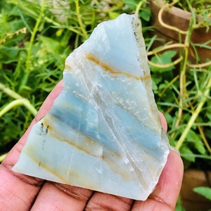 Opale bleue péruvienne rugueuse belle opale brute bleu ciel, rangée de pierres précieuses d'opale bleue andine pierre de guérison Roudh de haute qualité - Product Image 2