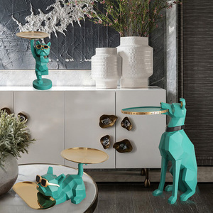 French Bulldog <b>Storage</b> <b>Tray</b> Irregular Shape Synthetic Resins Living Room Decor - Product Image 2