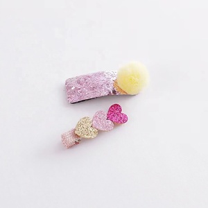Nouvelles pinces à cheveux géométriques scintillantes pour filles et enfants, accessoires de cheveux pour fête, 2 pièces/ensemble - Product Image 3