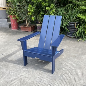 Chaise Adirondack HDPE bleue pour chauffage de patio - Product Image 5