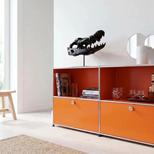   Haller-Stil Modulares Seitenschrank-System, Bauhaus Edelstahl-Aufbewahrungsschrank, Frei Kombinierbares Bücherregal für Wohnzimmer und Schlafzimmer - Product Image 6