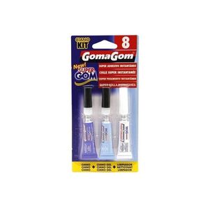 กาวน้ำ GOMAGOM N.8 BL 3 CIANO ชุดขายส่ง รวมกาวเจล Ciano และ Limphia - Product Image 1