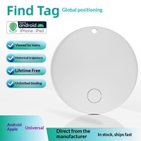 Compatible avec Apple AirTag, traceur anti-perte Android pour les personnes âgées et les animaux de compagnie, autonomie de la batterie ultra-longue, positionnement GPS, modèle D07 210mAh