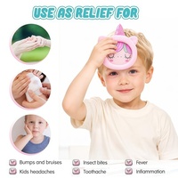 Compresse réutilisable personnalisée en PVC avec billes de gel chaud/froid, coussin rafraîchissant en peluche, compresse chaude/froide mignonne pour enfants