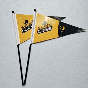 Bandera Triangular de Papel Personalizada, Resistente al Agua, Portátil, para Promociones y Eventos - Product Image 3