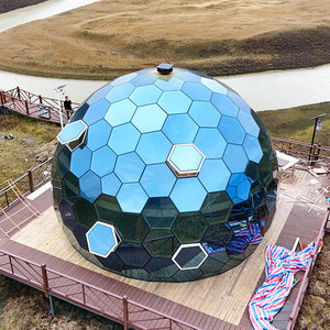 Veranda a cupola in vetro temperato moderna <span class=keywords><strong>per</strong></span> esterni, impermeabile, <span class=keywords><strong>per</strong></span> tutte le stagioni, con vista sulle stelle, molto richiesta. - Product Image 1