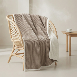 Manta de Franela Acanalada de Alta Calidad |   Ropa de Cama de Hotel para Invierno, Cálida y Suave, con Forro de Terciopelo Shu |   Fabricante Mayorista al por Mayor - Product Image 1