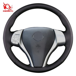 Accesorios de envoltura de cubierta de <span class=keywords><strong>volante</strong></span> de coche cosidos a mano para Nissan Teana Altima 2013-2016 x-trail <span class=keywords><strong>Qashqai</strong></span> Rogue 2014-2016 Tiida - Product Image 2