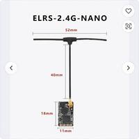 Receptor BAYCK 2.4G/915M Nano ELRS de Largo Alcance, Hecho de Metal y Plástico para Drones FPV