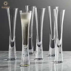 Bruiloft Luxe Kristalglas Hoge Champagne Glas Mousserende Wijn Beker Champagne Glazen Fluiten