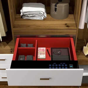 올스틸 모던 스마트 잠금 서랍 금고 디지털 비밀번호 지문 고품질 내구성 가정 호텔 현금 보석 - Product Image 5