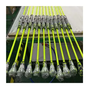 2022 New Products 1 Section Camouflage Colorful Overhead Casting Solid Fishing Slow Jigging Carbon Solid Fishing Rod