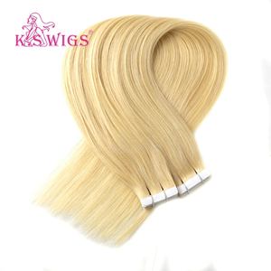Super Soft Raw Virgin Tape Ins Full Cuticle Aligned Seamless PU Skin Weft Human Hair Thick End No <b>Split</b> Secure Adhesive Tape - Product Image 2