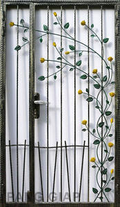 Sicurezza resistente al fuoco-proteggere la vostra proprietà e i vostri cari con i nostri disegni certificati <span class=keywords><strong>porta</strong></span> in ferro battuto - Product Image 5