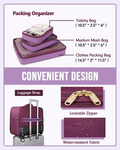 Matein กระเป๋าเดินทางกันน้ำสำหรับผู้หญิง, กระเป๋าล้อลากสำหรับธุรกิจกระเป๋าคอมพิวเตอร์ - Product Image 2