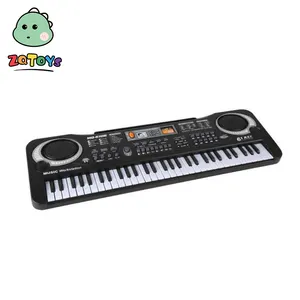 Zhiqu Toys Children's Multifunctional 61 Key Electronic Piano Music Electric Early Education Toy Factory Plastic Bass ABS Boys