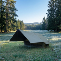 Tente gonflable portable de camping extérieure, résistante aux intempéries, en tissu Oxford imperméable, pour toutes les saisons, anti-UV, robuste