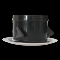 Diffuseur d'air rond en plastique ABS moderne pour usage extérieur, idéal pour la cuisine, la maison, l'hôtel et le sous-sol – Approvisionnement direct usine
