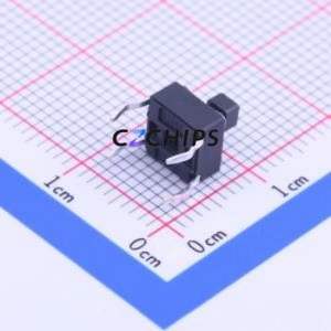 DTS-644K-V Tactile Switch Through hole Component (THT) Switch Single Pole Single Throw Rectangle Button Through Hole 6.2mm - Product Image 2