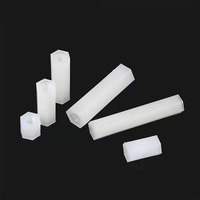 Entretoise hexagonale femelle en polyamide/nylon noir de haute qualité en alliage de zinc M2.5 M3 M4 pour PCB