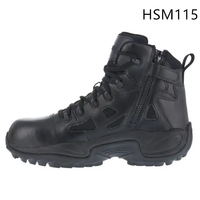 Bottes de combat classiques LXG, 4/8 pouces, avec système de soutien, populaires en Israël, en cuir, avec fermeture auto-agrippante, équipement tactique, bottes HSM115