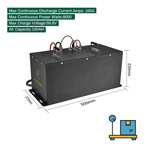 Batería de Litio 51.2V 100Ah con Caja Metálica, Tasa de Descarga 3C, para Carro de Golf, Vehículo de Baja Velocidad, Paquete Recargable - Product Image 2