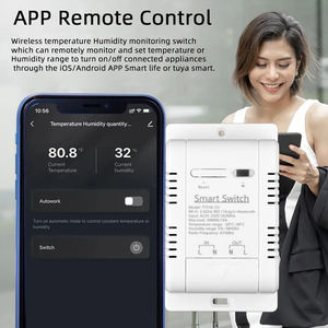 TY-TDQ-16A-220v Tuya APP WIFI Smart Temperature Control <b>Switch</b> 4CH Relay Module Waterproof Temperature Sensor Work - Product Image 3