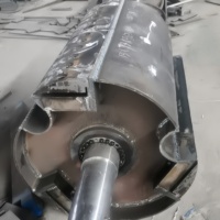Broyeur de bois à tambour CE avec moteur et engrenages, machine industrielle pour branches d'arbres, biomasse, sciure de bois, combustible, capacité 3-40T