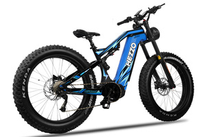 Bicicleta Eléctrica HEZZO con Motor de 1000W, Alcance de 70-90KM, Control por Aplicación, Impermeable, Cuadro de Aluminio de 26 Pulgadas, 9 Velocidades, 50km/h, Batería de Litio, Freno Delantero - Product Image 6