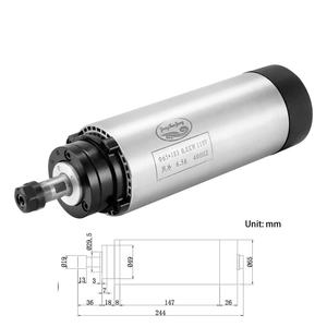 Motor de Husillo CNC Refrigerado por Aire Zhong Hua Jiang ER11 de 0.8KW, 65mm, 110V/220V, Redondo, con Kits VFD para Máquina de Grabado CNC - Product Image 2