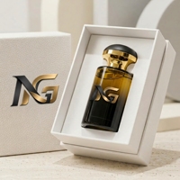 Flacon de parfum cylindrique de luxe à base lourde 50ml 100ml, vide, premium, avec pulvérisateur et couvercle doré